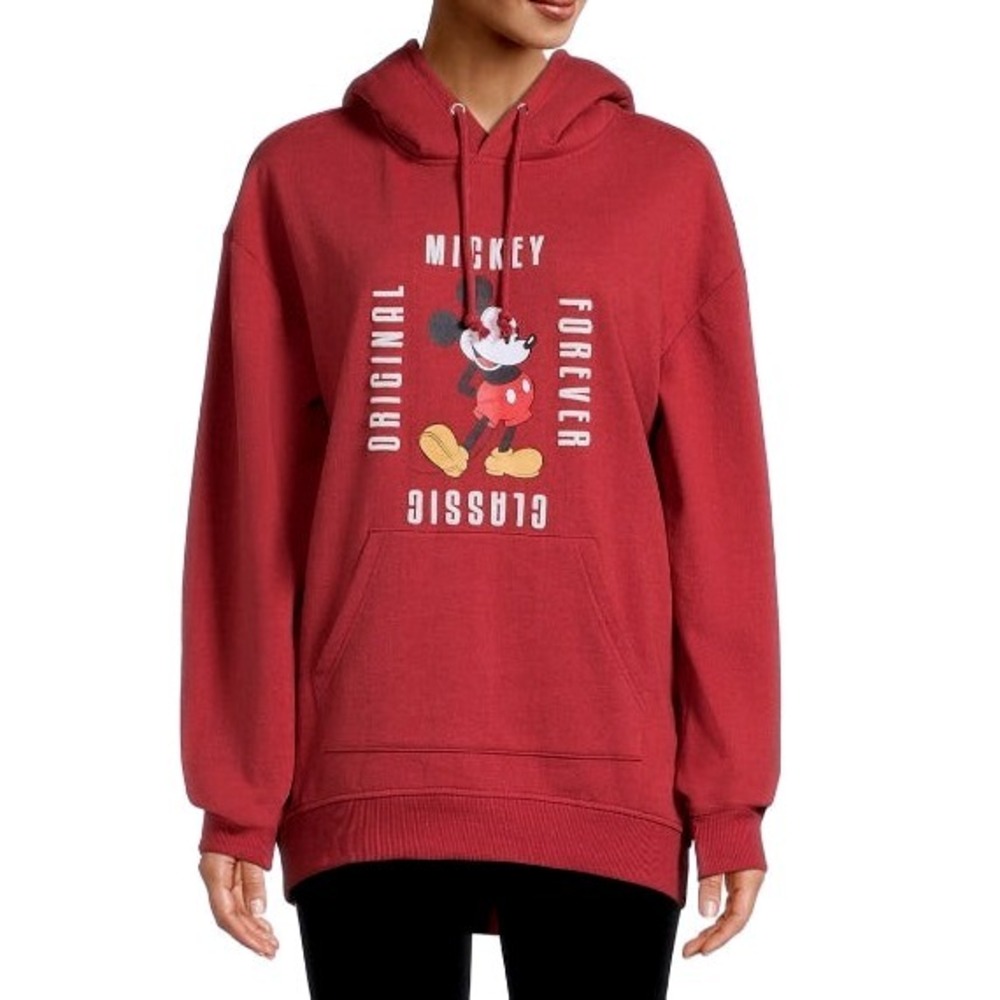 Disney Mickey‎ Mouse Classic Original Forever Hoodie Youth Size S Red